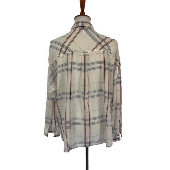 BDG Urban Outfitters Medium Plaid Button Up Long Sleeve Shirt - Picture 3 of 6